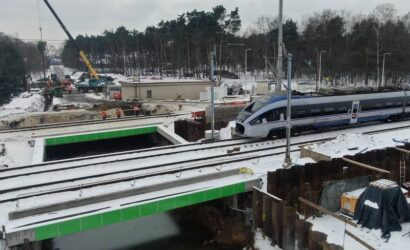 Budowa wiaduktów kolejowych na linii Koluszki – Łódź na półmetku