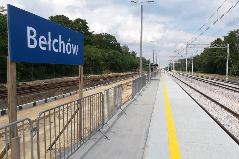 Modernizacja stacji Bełchów przekroczyła półmetek