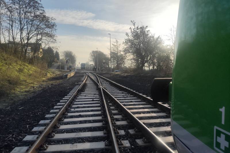 Czechy: niecałe 100 metrów od czołowego zderzana pociągów