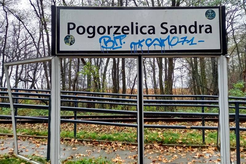 Wandale na stacji Pogorzelica Sandra