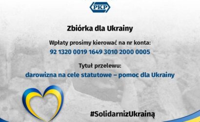 Fundacja Grupy PKP uruchomiła zbiórkę charytatywną dla ofiar wojny na Ukrainie