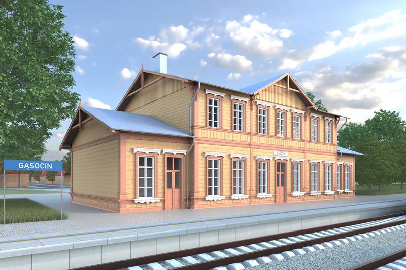 Zabytkowy dworzec w Gąsocinie zostanie przebudowany