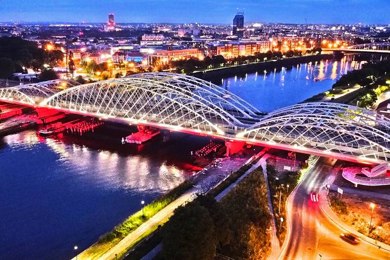 Zakończono budowę nowych mostów nad Wisłą w Krakowie