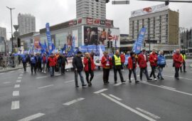 W Warszawie odbyła się manifestacja dotycząca emerytur pomostowych