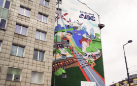 UTK odsłonił mural promujący bezpieczeństwo na przejazdach