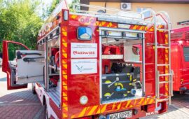 Spółka CPK dofinansowała zakup wozu strażackiego dla OSP Baranów